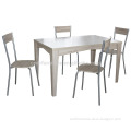 E2 standard 18mm MDF table top dining table set